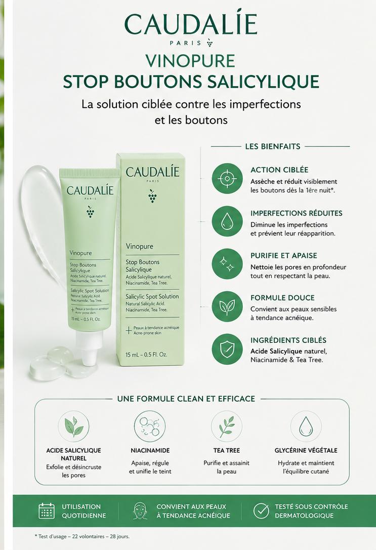 Stop boutons caudalie