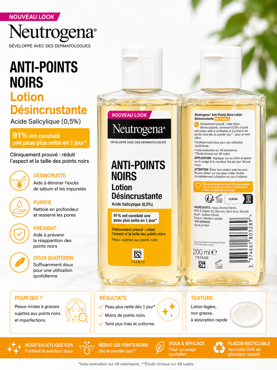 LOTION NEUTROGENA ANTI POINTS NOIRS